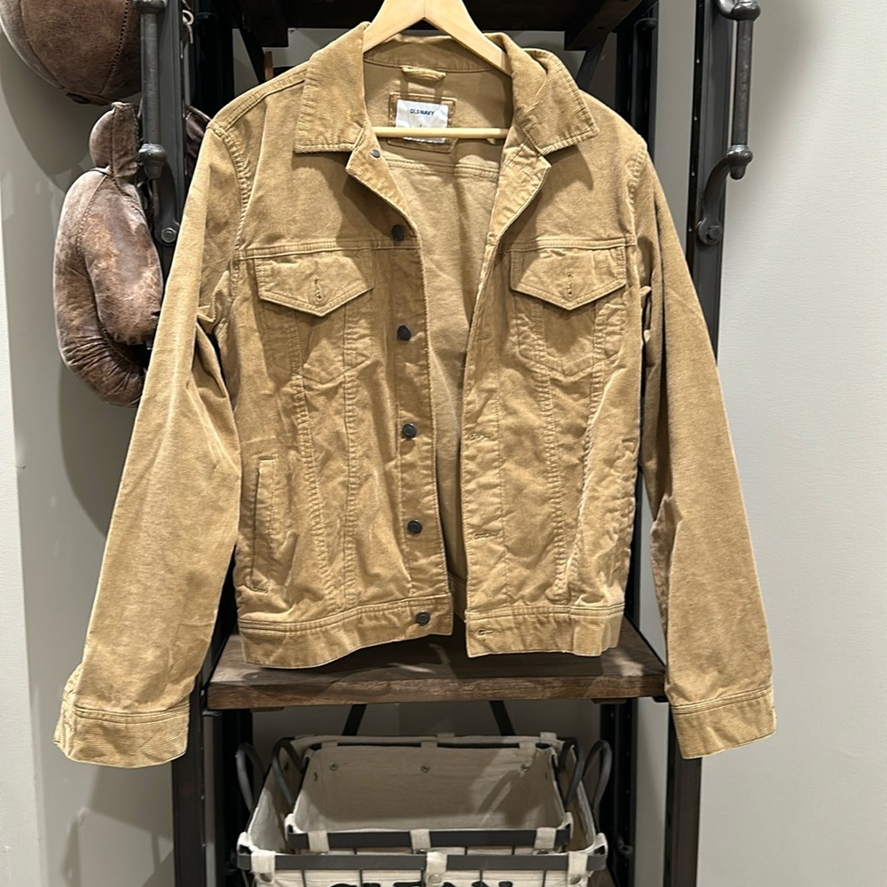 Old Navy - corduroy, classic men's jacket, light brown, size small
